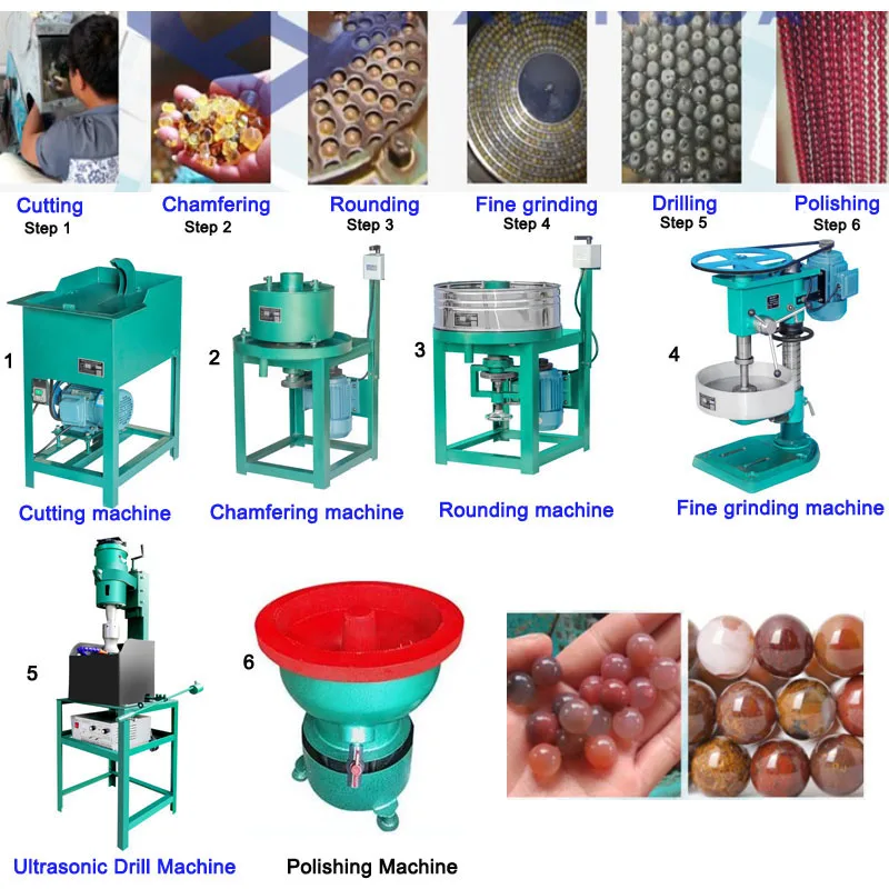 Lapidary Machine Bead Processing Equipment Gemstone Chamfering Machine