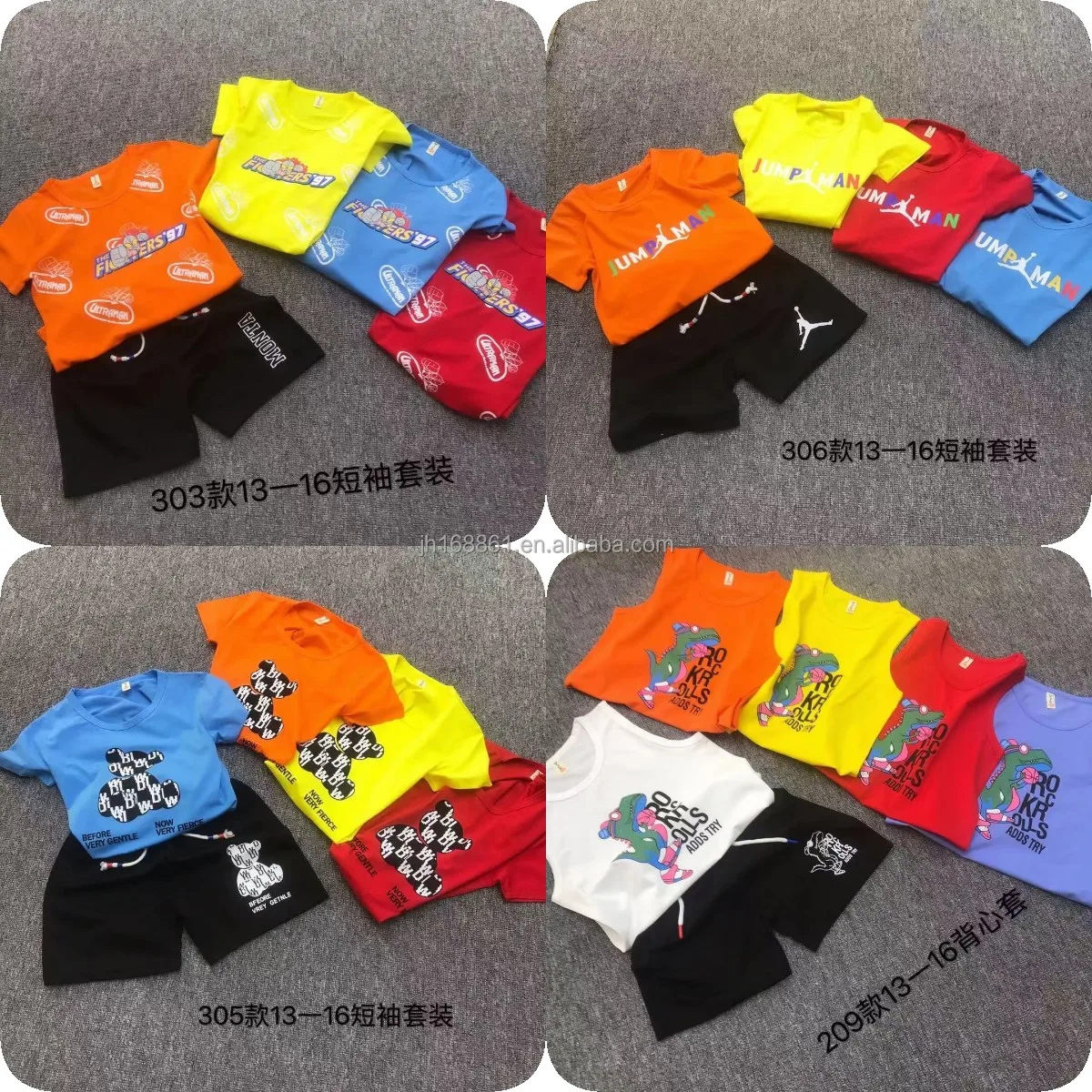 

2022 high quality summer new clothes Set Boys' cotton casual children's wear boys' T-shirt + shorts pants 2-piece set, Picture