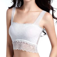 

lace bosom beauty anti - slip base underwear girl strapless Beautiful back without steel ring bra woman chest wrap