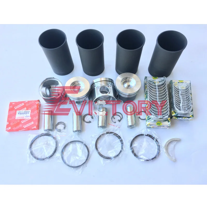 

For Hino N04C-T N04CT N04C overhaul rebuild kit piston liner gasket bearing