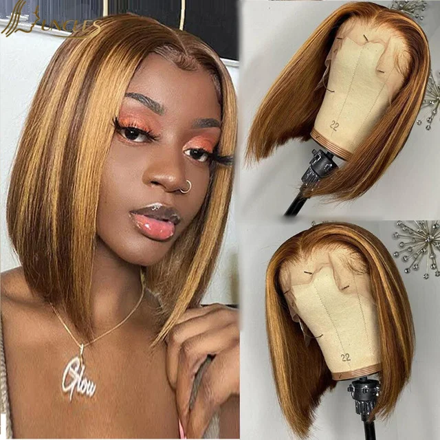 

13*4 hd lace frontal unprocessed cuticle aligned virgin hair 30 in human hair wig highlight color hd lace front human hair wigs