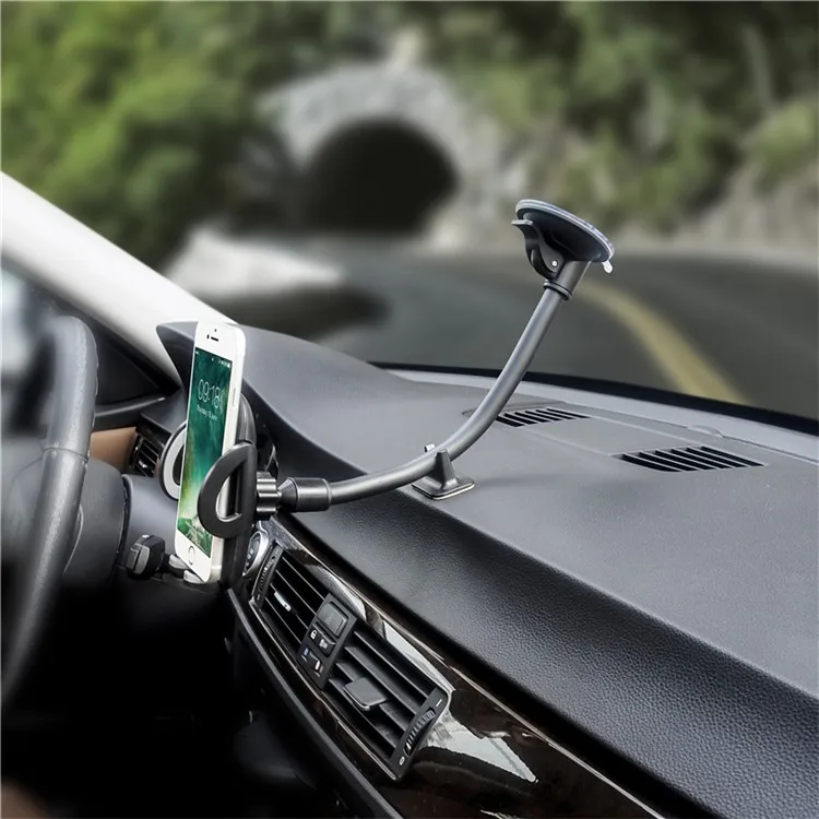 

Universal Long Arm Windshield Car Mobile Phone Holder 360 Full Flexible Rotation Phone Holder Car Mobile Phone Support