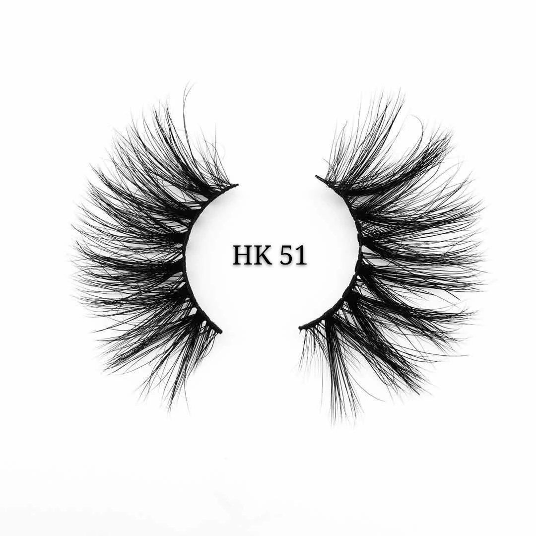 

2022 Factory Wholesale Private Label False Magnetic Eyelashes fluffy Mink False Eyelashes, Black
