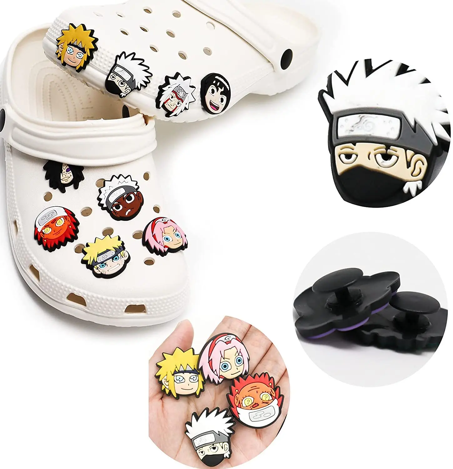 

Croc charms luxury shoe accessories decoration PVC 14pcs bag shoe charm anime shoes charms, Picture