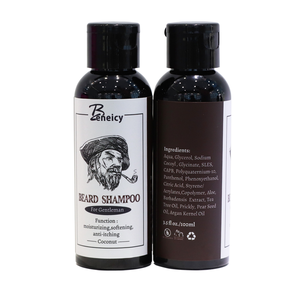 

Men Organic Beard Conditioner And Shampoo Set 100ml Beard Wash Shampoo beard For Health