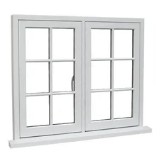 Janela de balan&ccedil;o de alum&iacute;nio articulada janela dupla lateral-pendurada aberta fora janelas de alum&iacute;nio