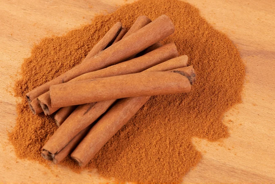 Pregnant woman measuring one teaspoon of Ceylon cinnamon into a bowl of oatmeal