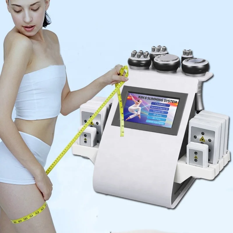 

Portable 6 in 1 vacuum infrared rf fast cavitation kim 8 slimming system slimming machine