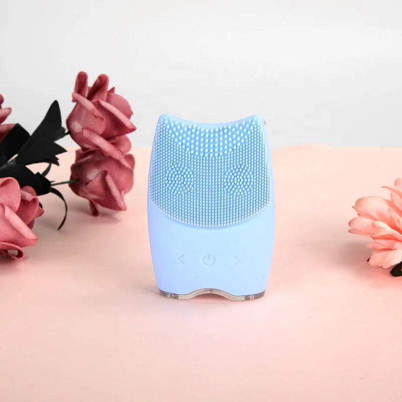 

Low price rechargeable silicone sonic facial cleansing brush face cleaner machine face brush