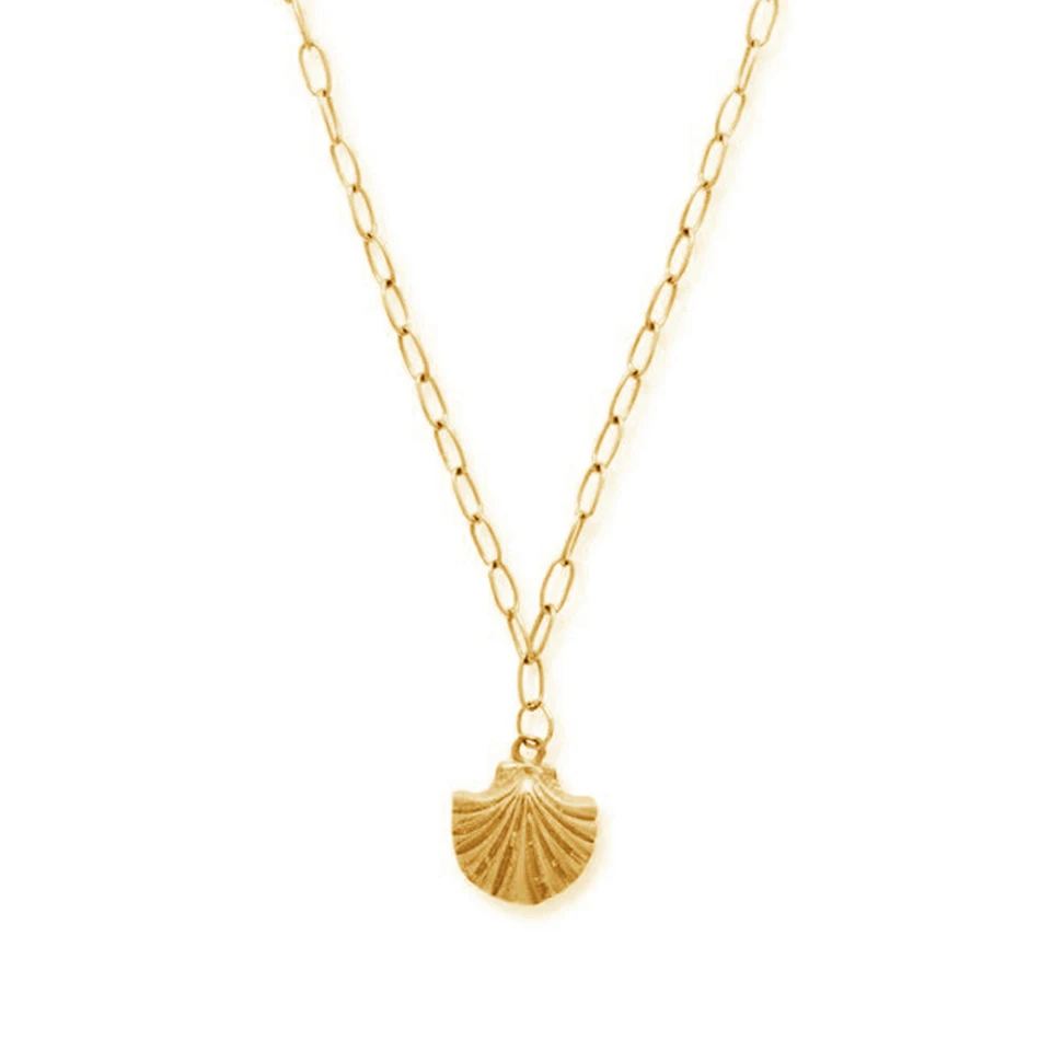 

silver jewelry wholesaler 14k gold vermeil simple necklace 925 sterling silver seashell necklace