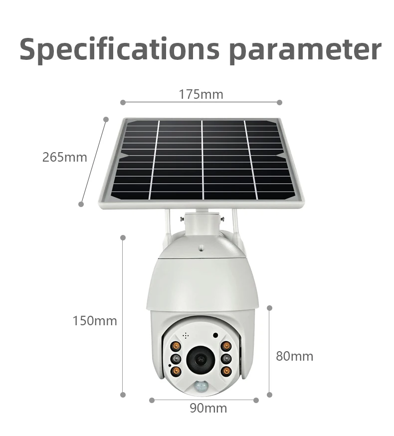 

Panel Ptz Security Solar Camera
