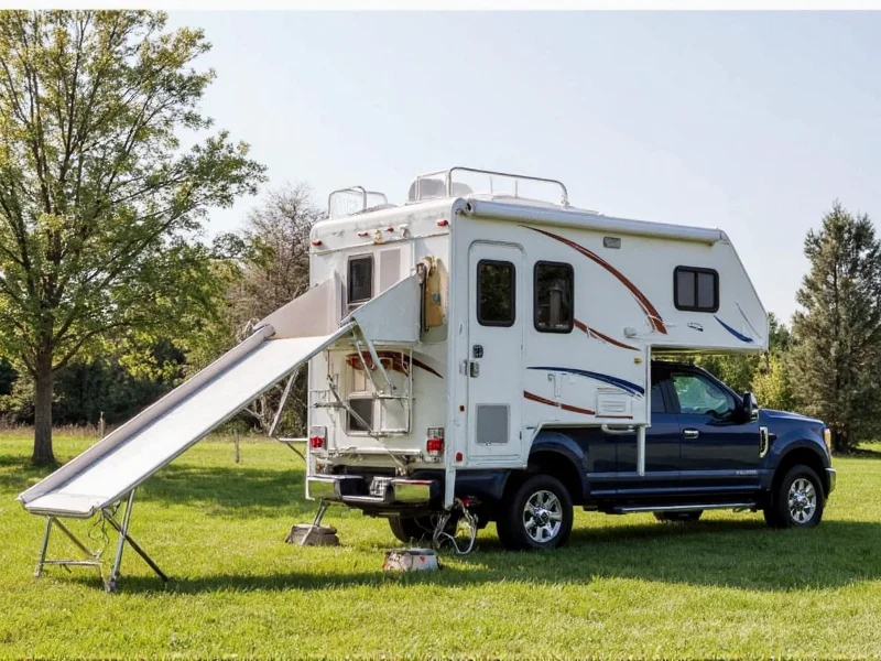 diy slide in truck camper