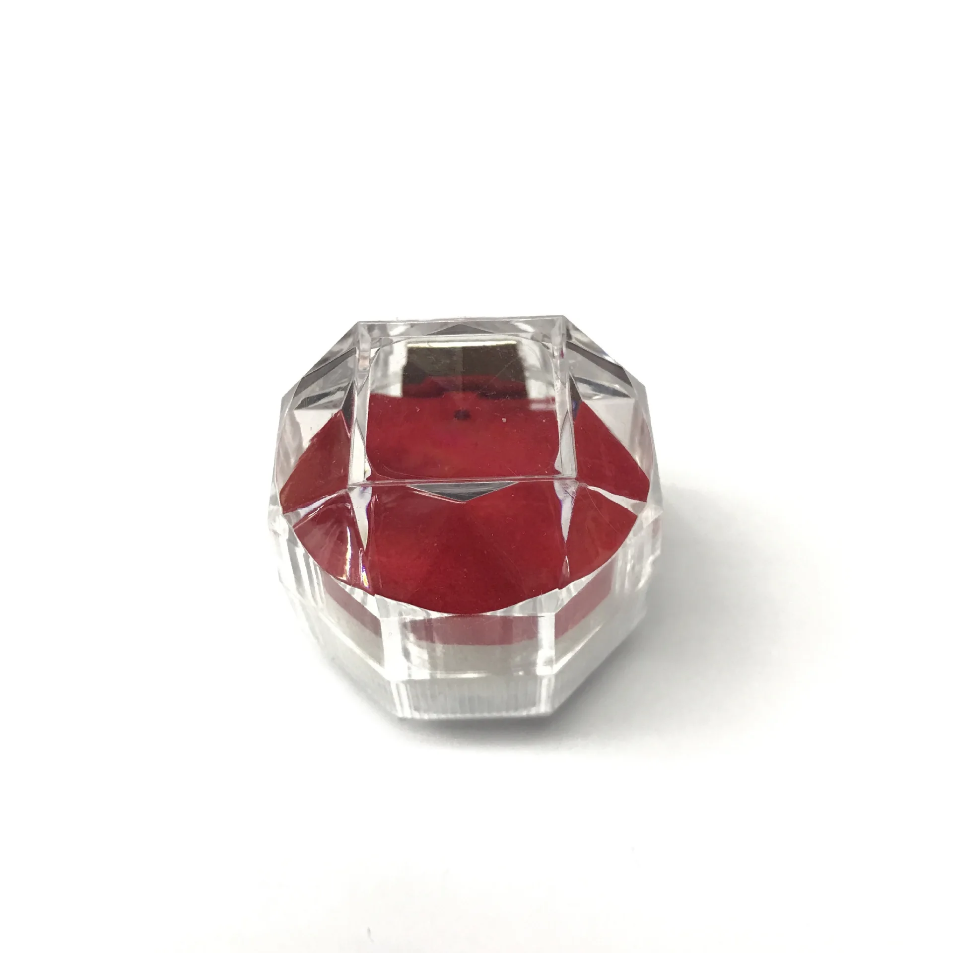 

Acrylic transparent cover ring necklace jewelry box rose gift box valentines day