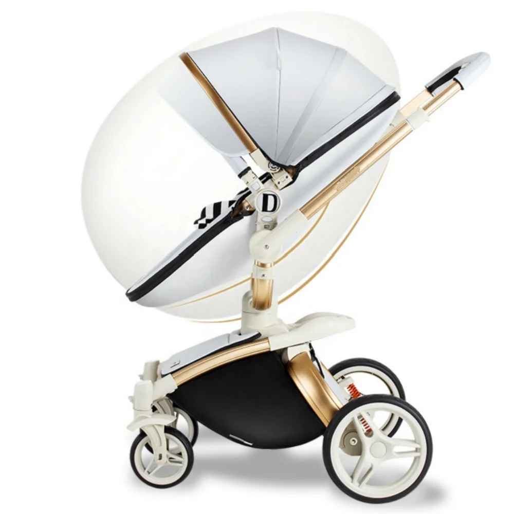 

Cheap Luxury High Landscape Infant Pushchair New Design Leather Strollers, Baby Stroller 3 in 1 Hot Mom, Customized