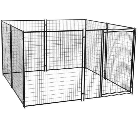 

Hot sale cheap Metal or galvanized comfortable dog run fence panels, Silver or black