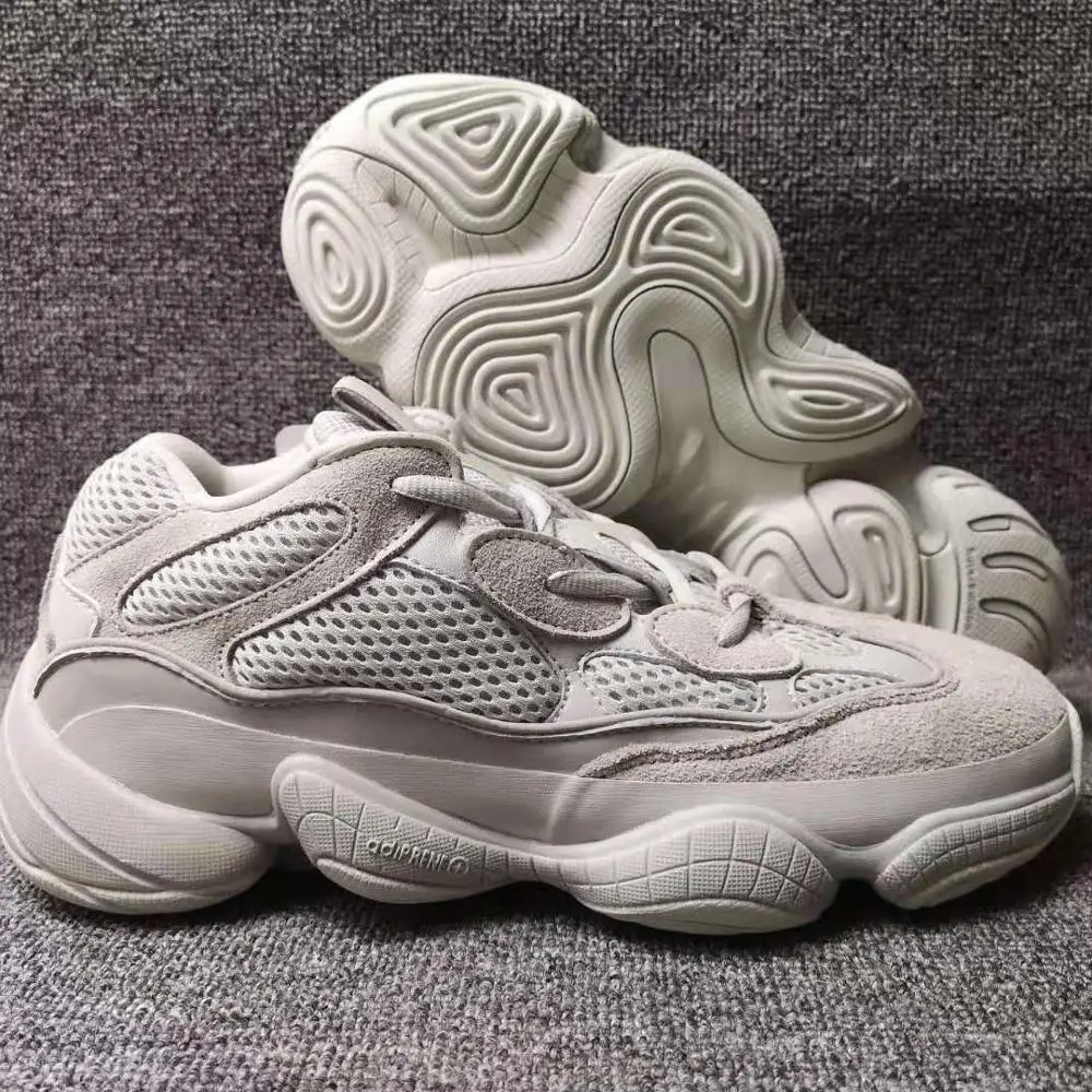 

With Original Logo Genuine Leather High Quality Yezzy 500 Salt Grey Shoes Yeezy 350 700 fashion sneakers