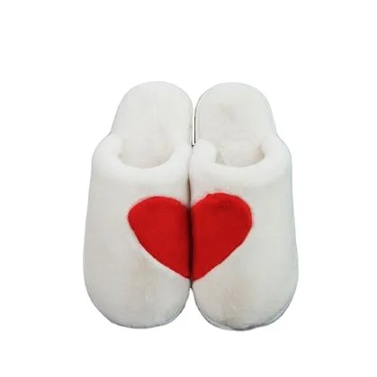 

Autumn and winter fashion new caring suede slippers for lovers indoor warm and non-slip slippers men and women, As picture