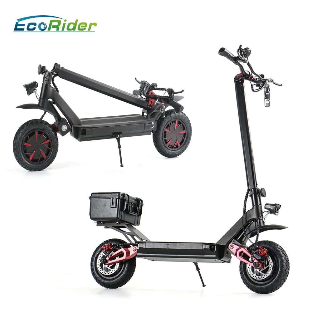 

Ecorider Factory In Stock Powerful Scooters 90 KM/H custom Big Wheel 3600W 60V Electric Scooter Foldable