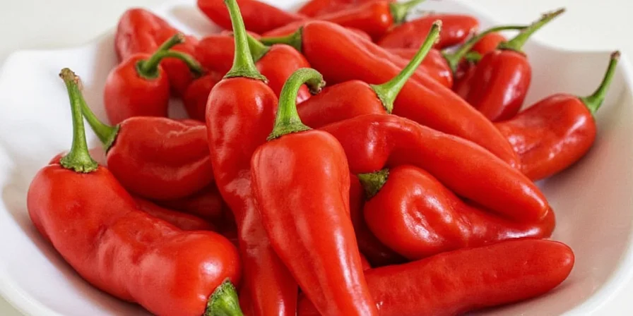 Spicy Mirasol Pepper dish plated beautifully