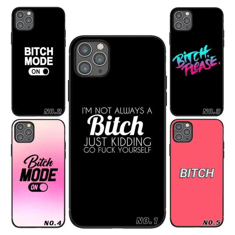 

The new high-quality I'M NOT ALWAYS A BITCH black TPU phone case for iPhone 11 11Pro 11ProMax Case