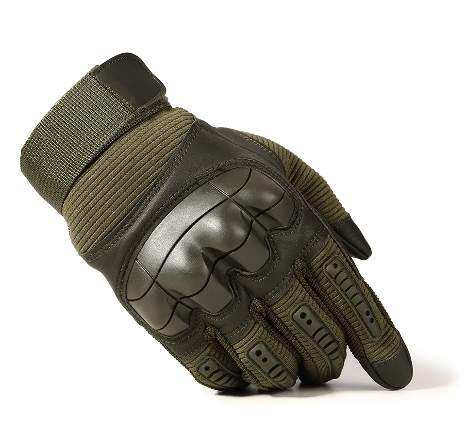 

Touch Screen Hard Knuckle Tactical Gloves Leather Army Military Combat Airsoft Outdoor Sport Cycling Paintball Hunting, Colors