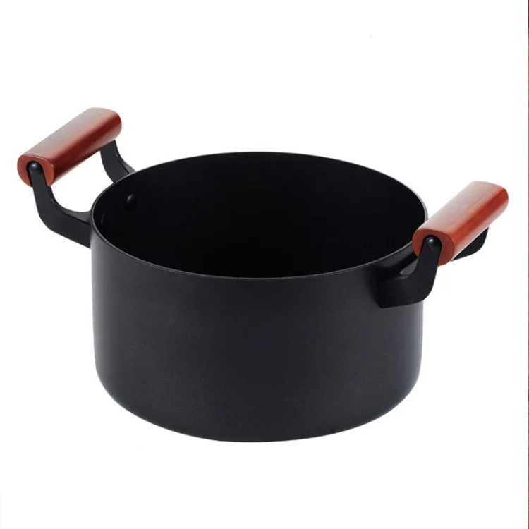 

Eco-friendly non-stick round enamel cast iron casserole cookware casserole with lid, Black