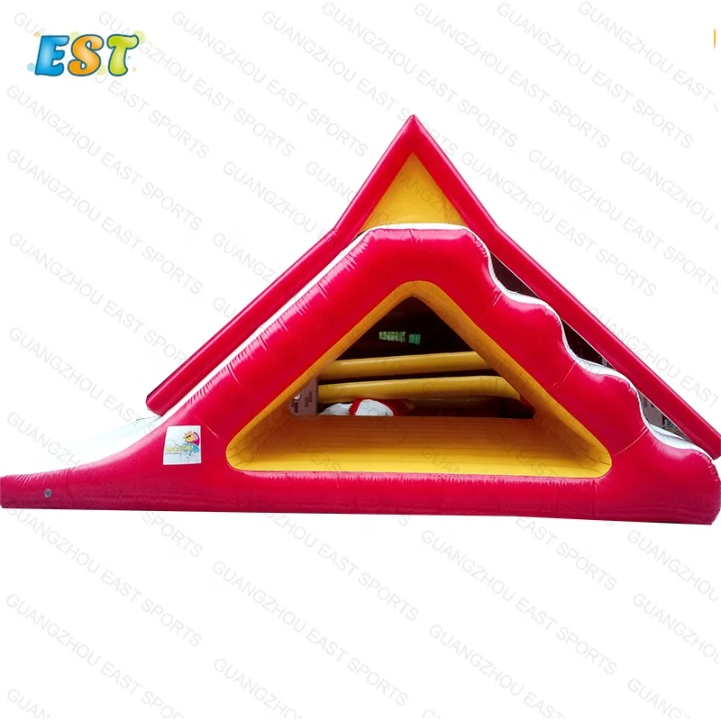 

Inflatable Water Tower Floating Water Slide Inflatable Aqua Park Slide, Blue, yellow, green white,