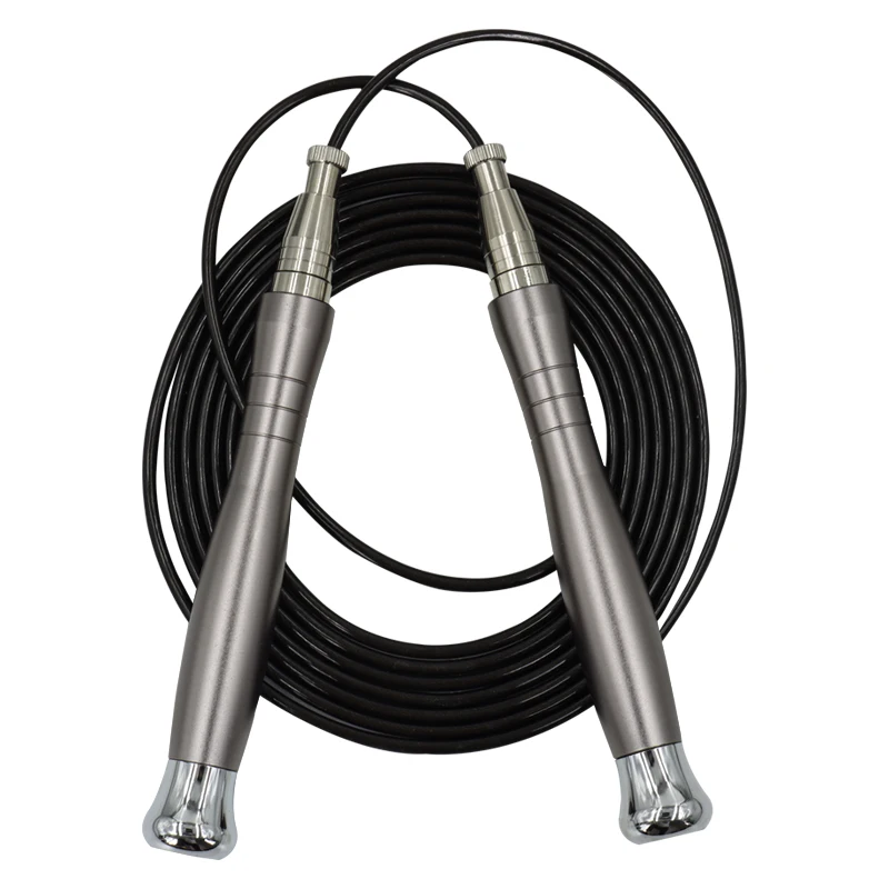 

Sports Adjustable Jump Rope Nonslip Handle Skipping Rope Fitness Skip Purple Black Bag OEM