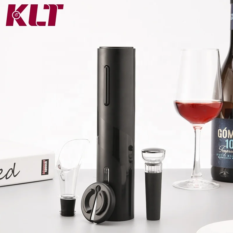 

Custom wedding favors electric wine bottle opener set black full automatic wine opener, Custom color