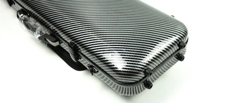 Factory wholesale price oblong violin case carbon fiber violin case 4/4 with music sheet bag VF-06