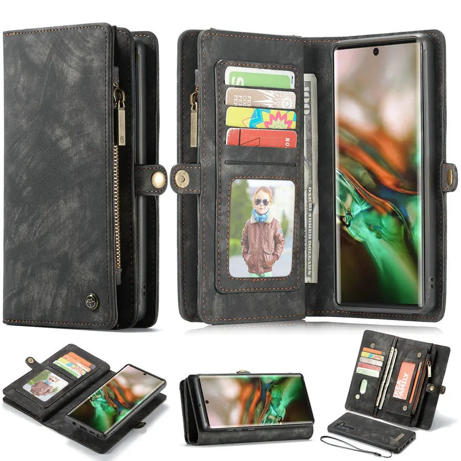 

2021 New Arrivals for Samsung Galaxy Note 10 Case Wallet Flip Magnetic Phone Cover with Stand Card Holder For Samsung Note 20