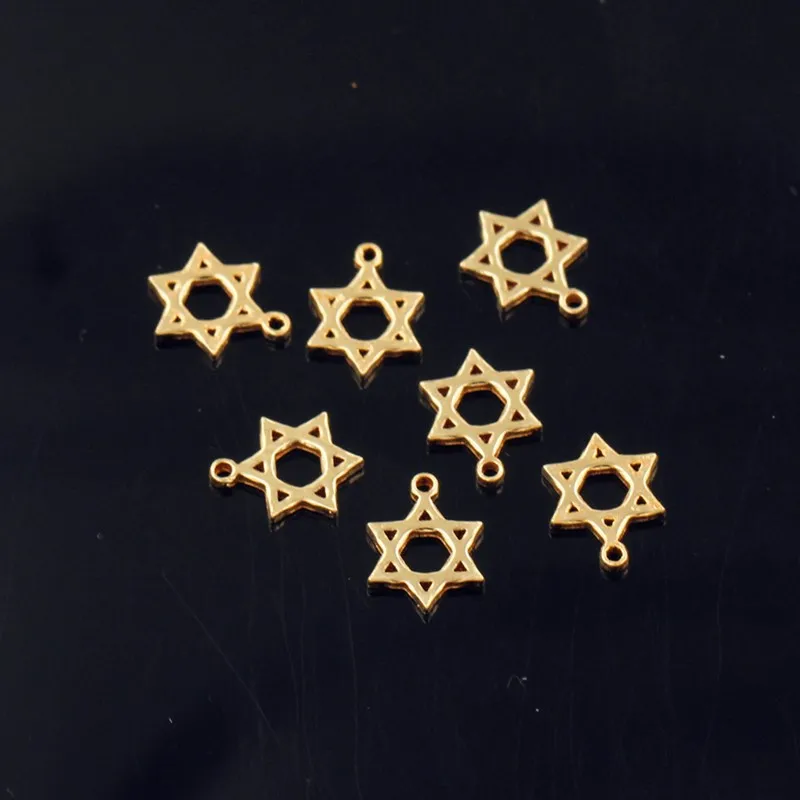 Fashion Magic Star Necklace Pendant for Women DIY Jewelry Making Gold Filled Small Charms