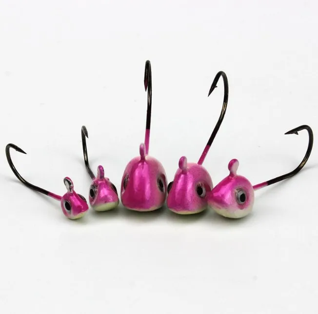 

Fish-Shaped Hook Lure Lead-Head Worm-Bait Fishing-Accessories Mini for Soft Jig 0.5g 1g 2g 3g 4g 5g, Silver