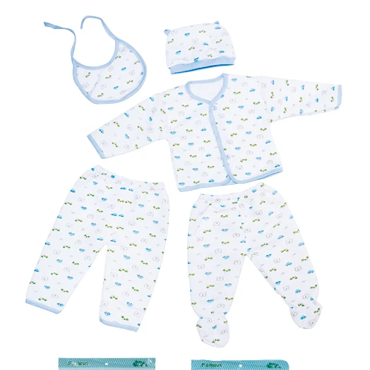

2020 5pcs newborn baby famous cloth set gift, Picture