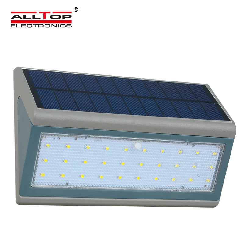 Good performance outdoor aluminium ip65 waterproof all in one 3W 5W led solar wall light