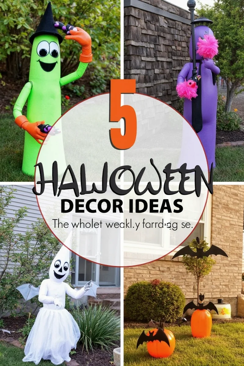 DIY Halloween pumpkin pathway idea