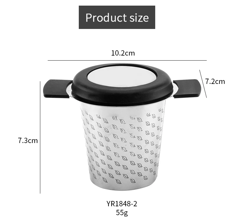 Unique Design Stainless Steel Loose Leaf Bulk Tea Filter With Double