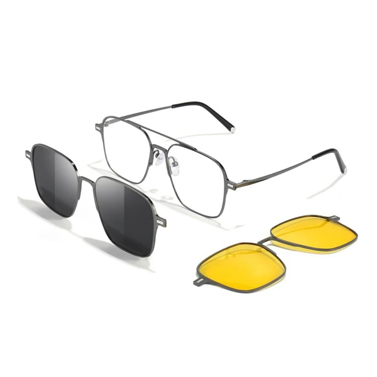 

2022 Newest Clip On Glasses Anti Blue Light Stylish Sunglasses Clip On Sunglasses For Men Women