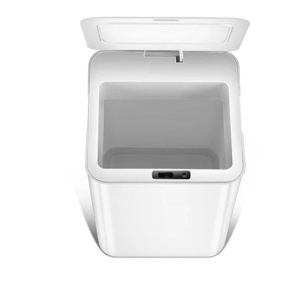 

12L white gray small plastic garbage bag holder bin, Customized