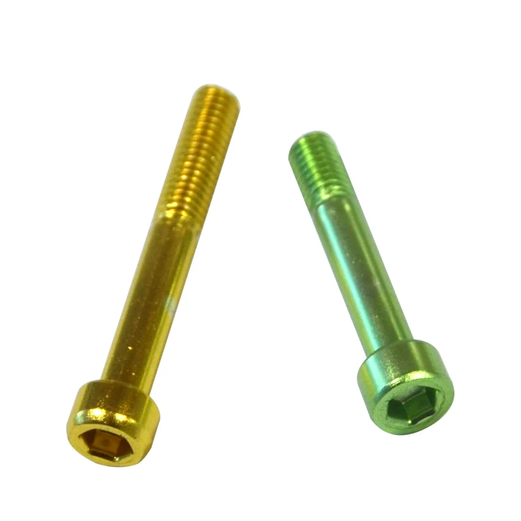 
Color aluminum cap socket countersunk hex head bolts 
