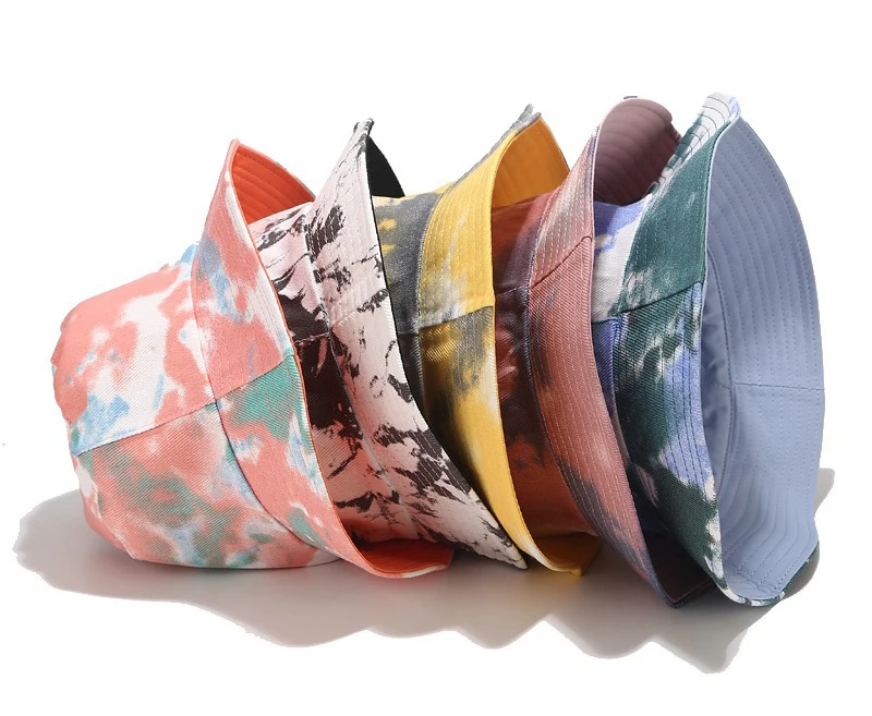 

spring ladies double side reversible bucket hat tie dye, Many