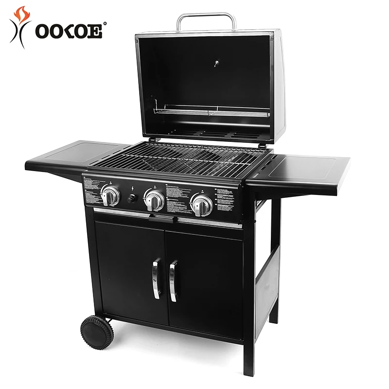 

Restaurant Professional Gas Grill Ce Approval BBQ Gas Grill With 3 Burner