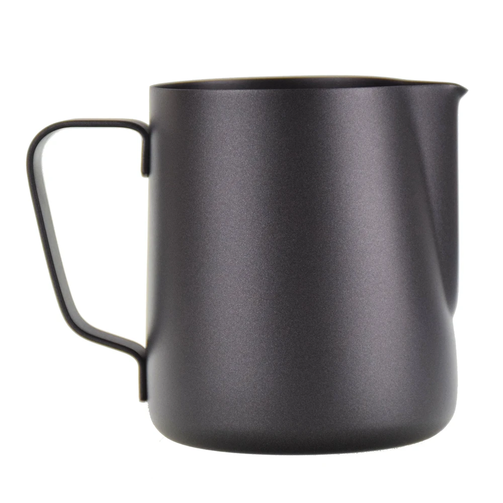 

W Ecocoffee 2021June promotion Coffee Milk Frothing 600ml Espresso Steaming Pitcher for espresso coffee maker, Black