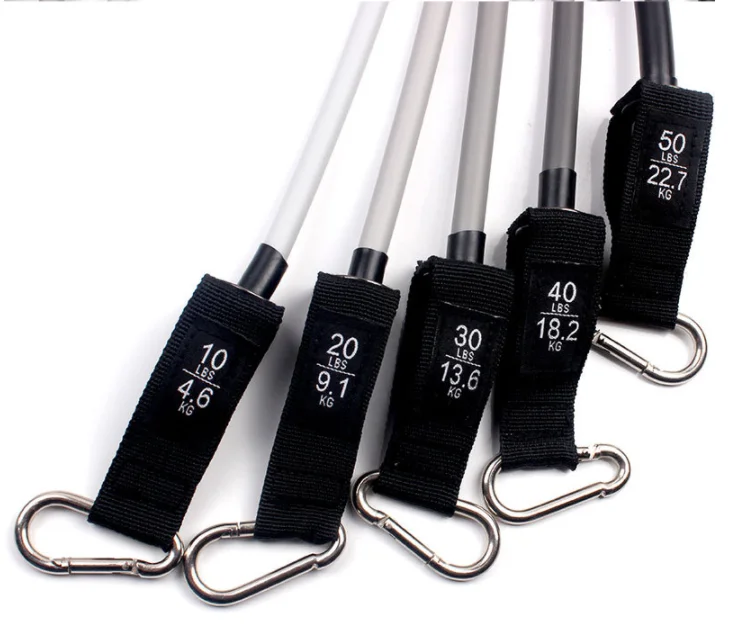 

High Quality Training 11 Pieces Resistance Band Tube Set for yoga gym training, Can be customized