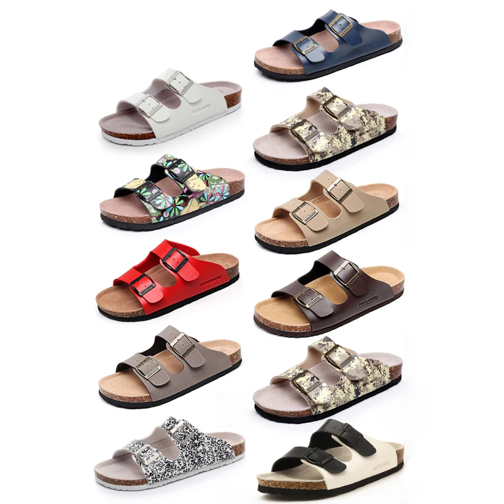 

New Summer Woman Sandals Flat Slippers Cork Sole Slides Casual Flip Flop Beach Shoes, Customer's request