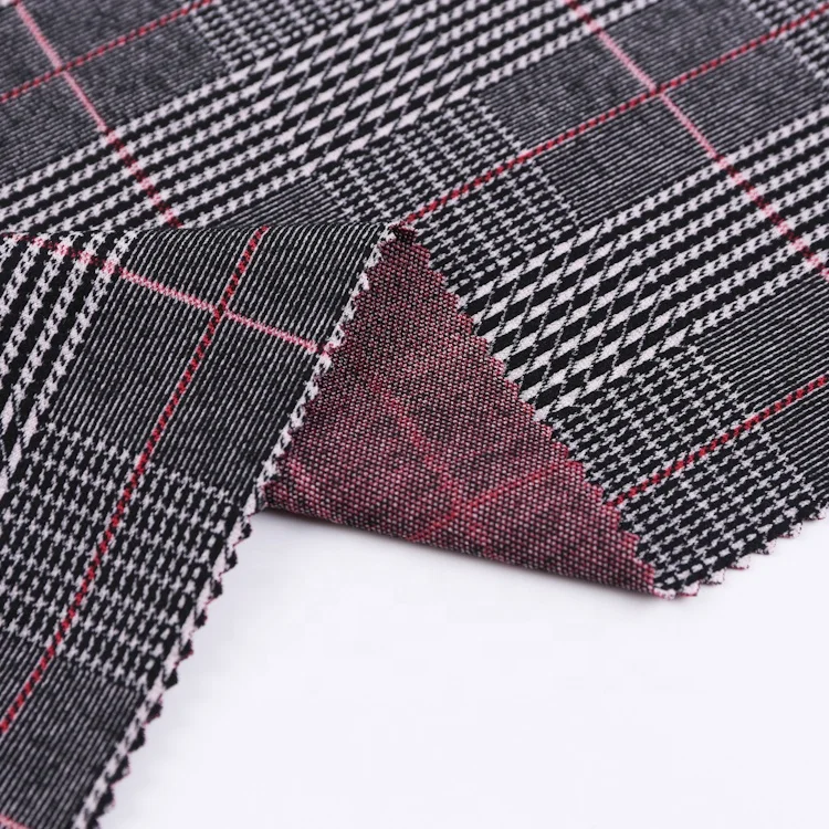 grey tartan material