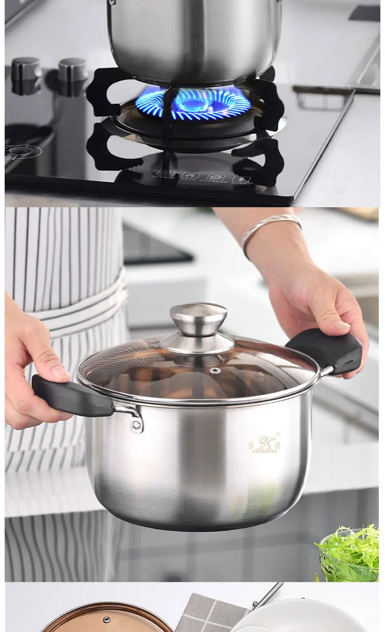 Hot sale professional kitchen stock pot kitchenware set stainless steel soup pot