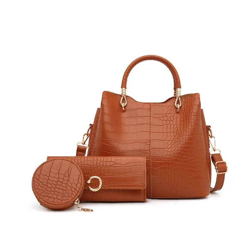 

Hand Bag Set crocodile handbag