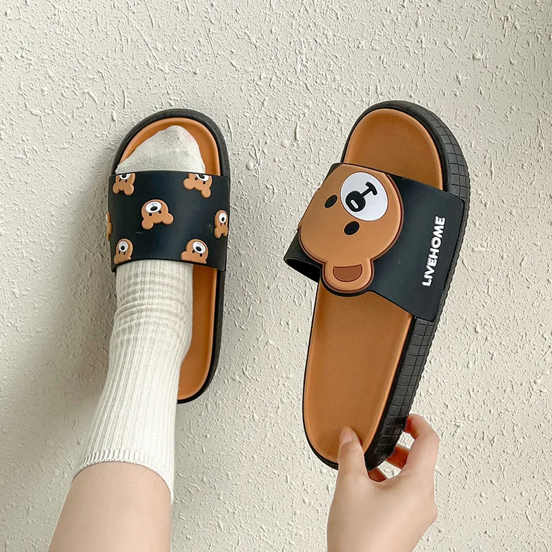 

2022 Summer Fashion Home Women's Slippers Ladies Flat Shoes PVC Room Indoor Slides Ladies Slippers