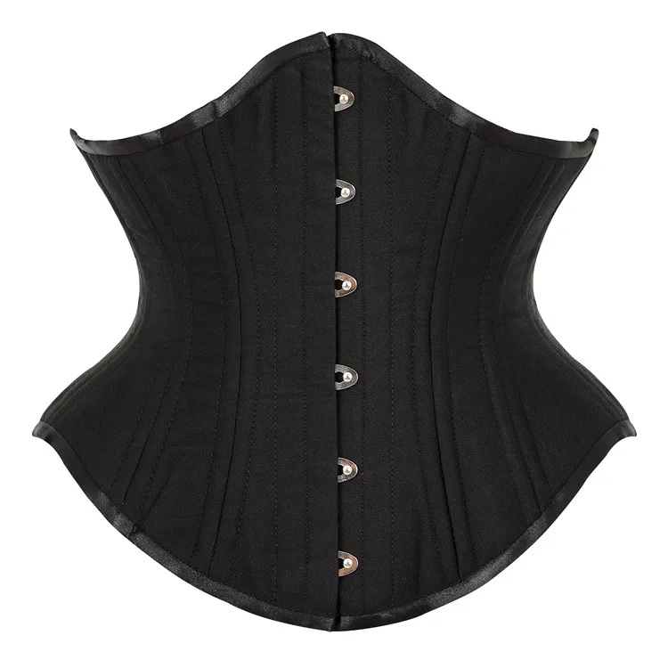 

Newest Popular Style  Black Private Label Waist Trainer Double Steel Boned Sexy Women Waist Shaping Corset